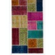 Handmade Patchwork Runner Made from Over-Dyed Vintage Carpets Custom Options Av. Handmade Patchwork Runner Made from Over-Dyed Vintage Carpets Custom Options Av.