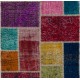 Handmade Patchwork Runner Made from Over-Dyed Vintage Carpets Custom Options Av.