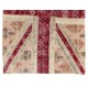 Union Jack British Flag Design Patchwork Rug Made from Re-Dyed Vintage Carpets Union Jack British Flag Design Patchwork Rug Made from Re-Dyed Vintage Carpets