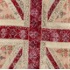 Union Jack British Flag Design Patchwork Rug Made from Re-Dyed Vintage Carpets Union Jack British Flag Design Patchwork Rug Made from Re-Dyed Vintage Carpets
