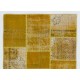 Handmade Patchwork Rug Made from Over-Dyed Vintage Carpets. Custom Options Av.