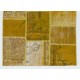 Handmade Patchwork Rug Made from Over-Dyed Vintage Carpets. Custom Options Av.