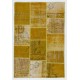 Handmade Patchwork Rug Made from Over-Dyed Vintage Carpets. Custom Options Av.