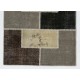 Handmade Patchwork Rug Made from Over-Dyed Vintage Carpets, CUSTOM OPTIONS Av.