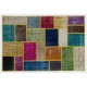 Handmade Patchwork Rug Made from Over-Dyed Vintage Carpets. Custom Options Av.