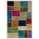 Handmade Patchwork Rug Made from Over-Dyed Vintage Carpets. Custom Options Av.