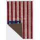 American Flag Design Patchwork Rug Made from ReDyed Vintage Carpets, Custom Options Av