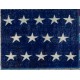 American Flag Design Patchwork Rug Made from ReDyed Vintage Carpets, Custom Options Av
