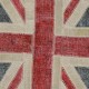 Modern Handmade Patchwork Rug with Union Jack British Flag Design | Hand-Knotted Turkish Carpet