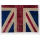 British Flag Union Jack Design Patchwork Rug Made from Re-Dyed Vintage Carpets British Flag Union Jack Design Patchwork Rug Made from Re-Dyed Vintage Carpets