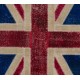British Flag Union Jack Design Patchwork Rug Made from Re-Dyed Vintage Carpets British Flag Union Jack Design Patchwork Rug Made from Re-Dyed Vintage Carpets