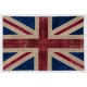 British Flag Union Jack Design Patchwork Rug Made from Re-Dyed Vintage Carpets British Flag Union Jack Design Patchwork Rug Made from Re-Dyed Vintage Carpets