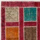 Colorful Turkish Overdyed Patchwork Rug | Hand-Knotted Eclectic Style Wool Area Rug for Modern Living Room