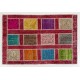 Handmade Patchwork Rug Made from Over-Dyed Vintage Carpets, CUSTOM OPTIONS Av.