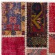 Traditional Vintage Turkish Patchwork Rug | Handmade Wool Carpet