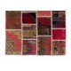 Handmade Patchwork Rug Made from Vintage Village Rugs, CUSTOM OPTIONS Av.