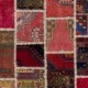 Traditional Vintage Turkish Patchwork Rug | Handmade Wool Carpet
