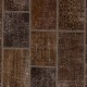 Hand-Knotted Brown Patchwork Rug | Contemporary Turkish Wool Carpet for Living Room, Bedroom and Dining Room Hand-Knotted Brown Patchwork Rug | Contemporary Turkish Wool Carpet for Living Room, Bedroom and Dining Room