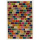 Cheerful Handmade Patchwork Rug Made from Over-Dyed Vintage Carpets Cheerful Handmade Patchwork Rug Made from Over-Dyed Vintage Carpets