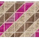 Beige, Brown and Pink Handmade Patchwork Rug. Diagonal Design Turkish Carpet for Living Room, Dining Room, Kitchen, Kids Room & Bedroom Deco