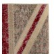Union Jack British Flag Vintage Patchwork Rug | Hand-Knotted Red and Beige Turkish Carpet for Living Room and Office Union Jack British Flag Vintage Patchwork Rug | Hand-Knotted Red and Beige Turkish Carpet for Living Room and Office