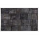 Handmade Patchwork Rug Made from Over-Dyed Vintage Carpets Handmade Patchwork Rug Made from Over-Dyed Vintage Carpets