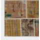 Vintage Beige and Brown Patchwork Rug | Hand-Knotted Turkish Wool Carpet for Living Room, Bedroom and Home Office Vintage Beige and Brown Patchwork Rug | Hand-Knotted Turkish Wool Carpet for Living Room, Bedroom and Home Office