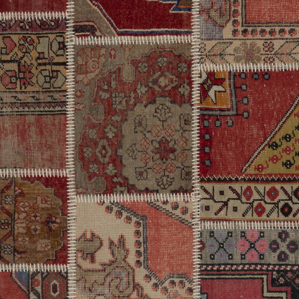 Handmade Patchwork Rug | Authentic Vintage Central Anatolian Carpet Handmade Patchwork Rug | Authentic Vintage Central Anatolian Carpet
