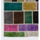 Colorful Turkish Patchwork Rug | Hand-Knotted Bohemian Style Overdyed Carpet for Modern Living Room Colorful Turkish Patchwork Rug | Hand-Knotted Bohemian Style Overdyed Carpet for Modern Living Room