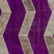 Purple Turkish Overdyed Patchwork Rug | Hand-Knotted Zigzag Herringbone Design Carpet for Living Room and Dining Room Purple Turkish Overdyed Patchwork Rug | Hand-Knotted Zigzag Herringbone Design Carpet for Living Room and Dining Room