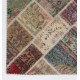 Vintage Turkish Wool Patchwork Rug | Hand-Knotted Floral Carpet Vintage Turkish Wool Patchwork Rug | Hand-Knotted Floral Carpet