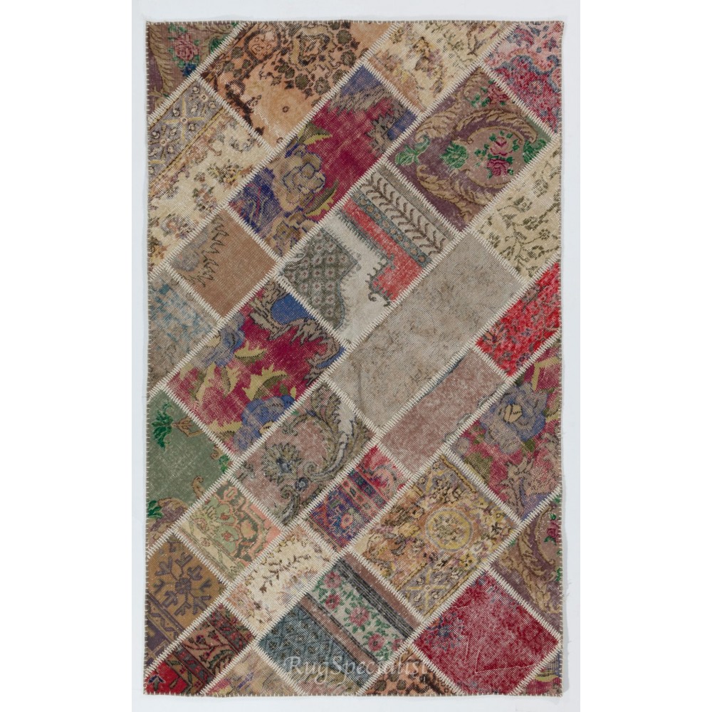 Home Decor Handmade Patchwork Rug. Custom Turkish Wool Carpet. High Quality Area Rug