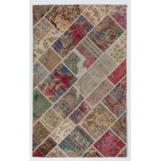 Home Decor Handmade Patchwork Rug. Custom Turkish Wool Carpet. High Quality Area Rug
