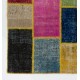 Vibrant Multicolor Turkish Patchwork Rug | Hand-Knotted Overdyed Wool Area Rug for Modern Living Room Vibrant Multicolor Turkish Patchwork Rug | Hand-Knotted Overdyed Wool Area Rug for Modern Living Room