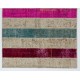 Handmade Patchwork Rug Made from Over-Dyed Vintage Carpets, CUSTOM OPTIONS Av.