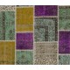 Handmade Patchwork Rug Made from Over-Dyed Vintage Carpets, CUSTOM OPTIONS Av.