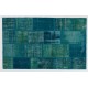 Handmade Patchwork Rug Made from Over-Dyed Vintage Carpets, CUSTOM OPTIONS Av. Handmade Patchwork Rug Made from Over-Dyed Vintage Carpets, CUSTOM OPTIONS Av.