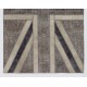 Union Jack British Flag Design Patchwork Rug Made from Re-Dyed Vintage Carpets