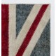 Union Jack British Flag Design Patchwork Rug Made from Re-Dyed Vintage Carpets Union Jack British Flag Design Patchwork Rug Made from Re-Dyed Vintage Carpets