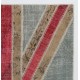 Union Jack British Flag Design Hand-Knotted Patchwork Rug in Blue, Red and Cream | United Kingdom Pattern Carpet Union Jack British Flag Design Hand-Knotted Patchwork Rug in Blue, Red and Cream | United Kingdom Pattern Carpet