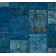 Handmade Patchwork Rug Made from Over-Dyed Vintage Carpets, CUSTOM OPTIONS Av.