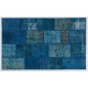 Handmade Patchwork Rug Made from Over-Dyed Vintage Carpets, CUSTOM OPTIONS Av.