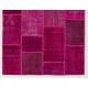 Handmade Patchwork Rug Made from Over-Dyed Vintage Carpets, CUSTOM OPTIONS Av. Handmade Patchwork Rug Made from Over-Dyed Vintage Carpets, CUSTOM OPTIONS Av.