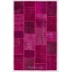 Handmade Patchwork Rug Made from Over-Dyed Vintage Carpets, CUSTOM OPTIONS Av. Handmade Patchwork Rug Made from Over-Dyed Vintage Carpets, CUSTOM OPTIONS Av.