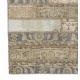 Vintage Brick Pattern Beige Patchwork Rug for Living Room Decor, Hand-Knotted Turkish Wool Carpet Vintage Brick Pattern Beige Patchwork Rug for Living Room Decor, Hand-Knotted Turkish Wool Carpet