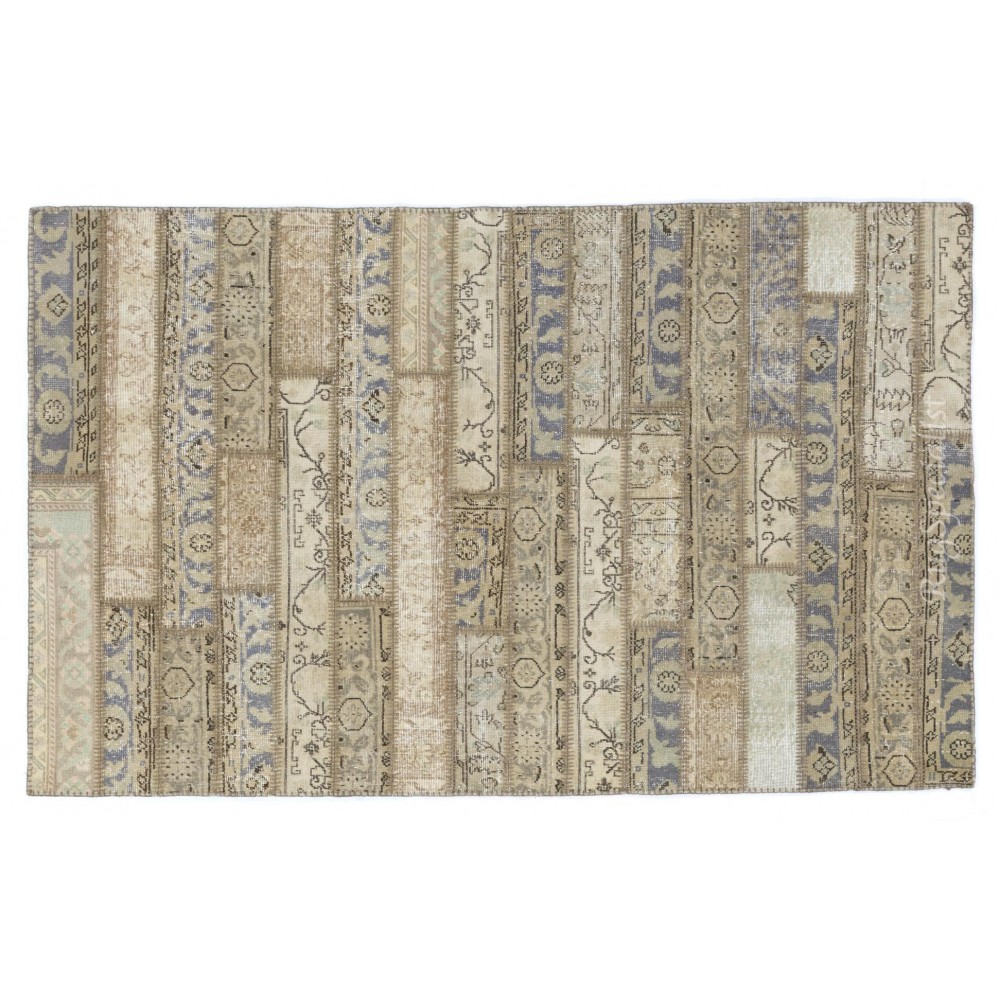 Handmade Patchwork Rug Made from Vintage Carpets, CUSTOM OPTIONS Av.