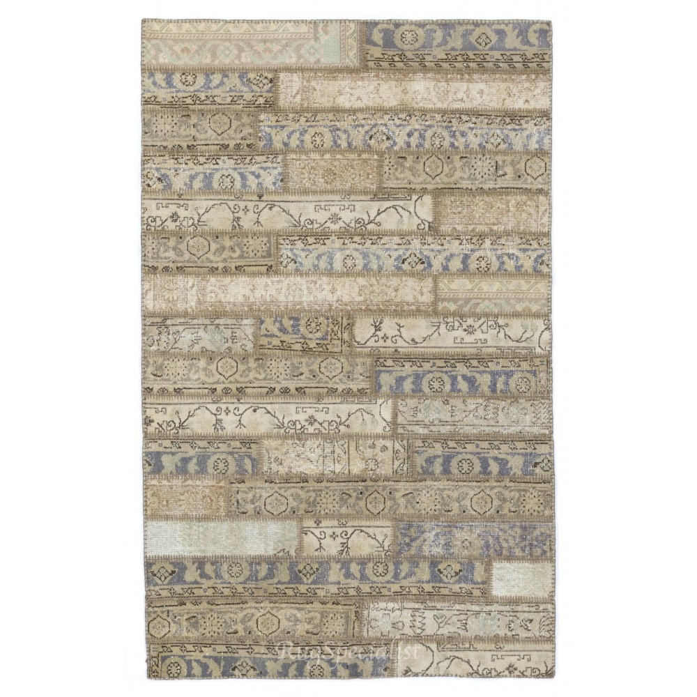 Handmade Patchwork Rug Made from Vintage Carpets, CUSTOM OPTIONS Av.