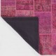 Hand Knotted Pink Patchwork Rug for Living Room, Bedroom and Dining Room | Contemporary Overdyed Turkish Wool Carpet Hand Knotted Pink Patchwork Rug for Living Room, Bedroom and Dining Room | Contemporary Overdyed Turkish Wool Carpet