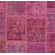 Handmade Patchwork Rug Made from Over-Dyed Vintage Carpets, CUSTOM OPTIONS Av.