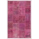 Handmade Patchwork Rug Made from Over-Dyed Vintage Carpets, CUSTOM OPTIONS Av.